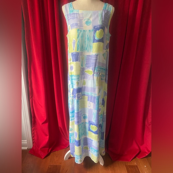 Line Two Dresses & Skirts - VTG LINE TWO BEACH SEASHELL MAXI DRESS LARGE